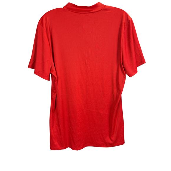 Love J Short Sleeve Quarter Zip Red Rib Knit Top 2X NWT - Picture 2 of 5